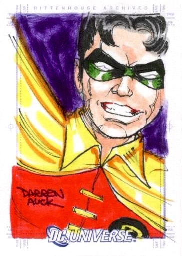 Darren Auck - Robin, In Icon UK's Sketch Cards - Sidekicks Et Al 1 ...